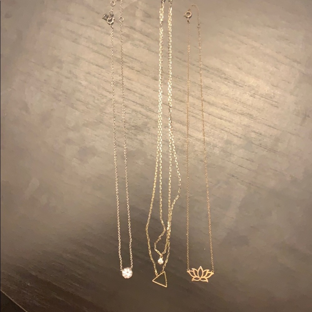 Three Minimalist Necklace